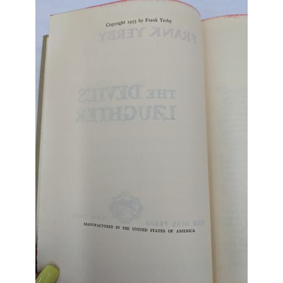 The Devils Laughter By Frank Yerby Vintage Historical Novel 1953 - Picture 10 of 16